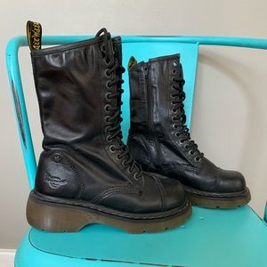 Dr. Martens Miranda black leather boot. UK 4/EU 37.